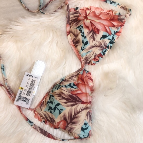 Gianni Bini Coral Floral Bikini - Picture 6 of 8